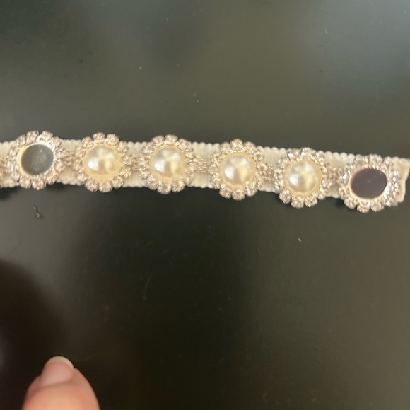 NWT Self Portrait Ivory Sequin Blossom Two Tier Mini Dress size 4 - Picture 6 of 8